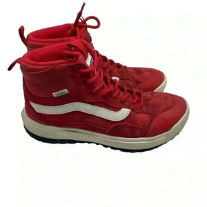Vans UltraRange Exo High MTE size 8 red boot sneakers